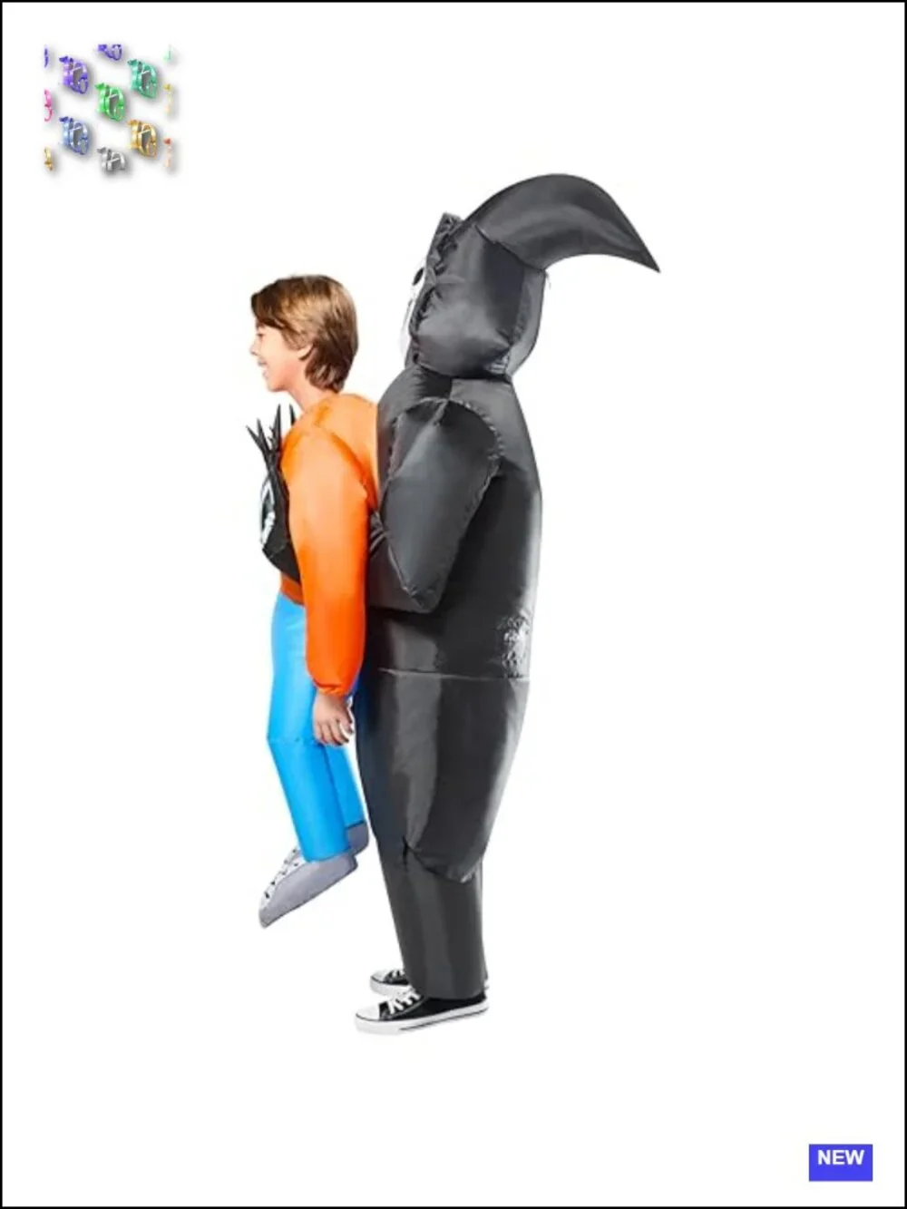 Rubies Grim Reaper Abduction Inflatable Costume for Kids - Halloween Cosplay,